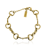 HORSE BIT CHAIN BRACELET Gold