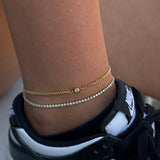 SINGLE CRYSTAL ANKLET