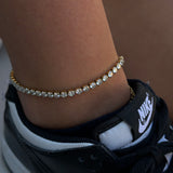 TENNIS CRYSTAL ANKLET 6MM