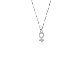 FEMALE SYMBOL MINI NECKLACE